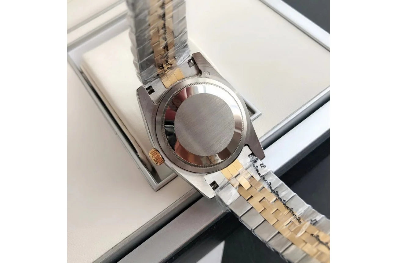 Rolex Datejust 36/28mm Rose Gold/Stainless Steel Jubilee Grey Roman Dial Watch