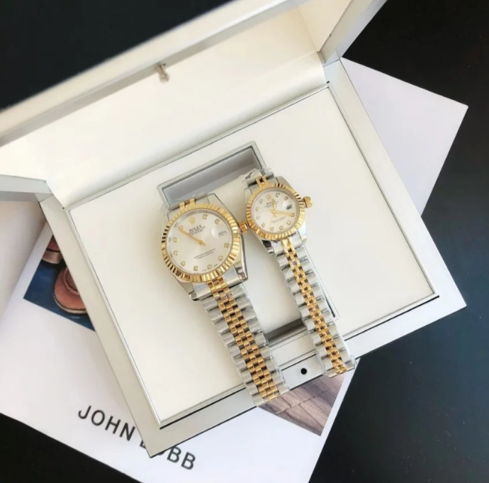 Rolex Datejust 36/28mm Rose Gold/Stainless Steel Jubilee Bracelet Silver Dial