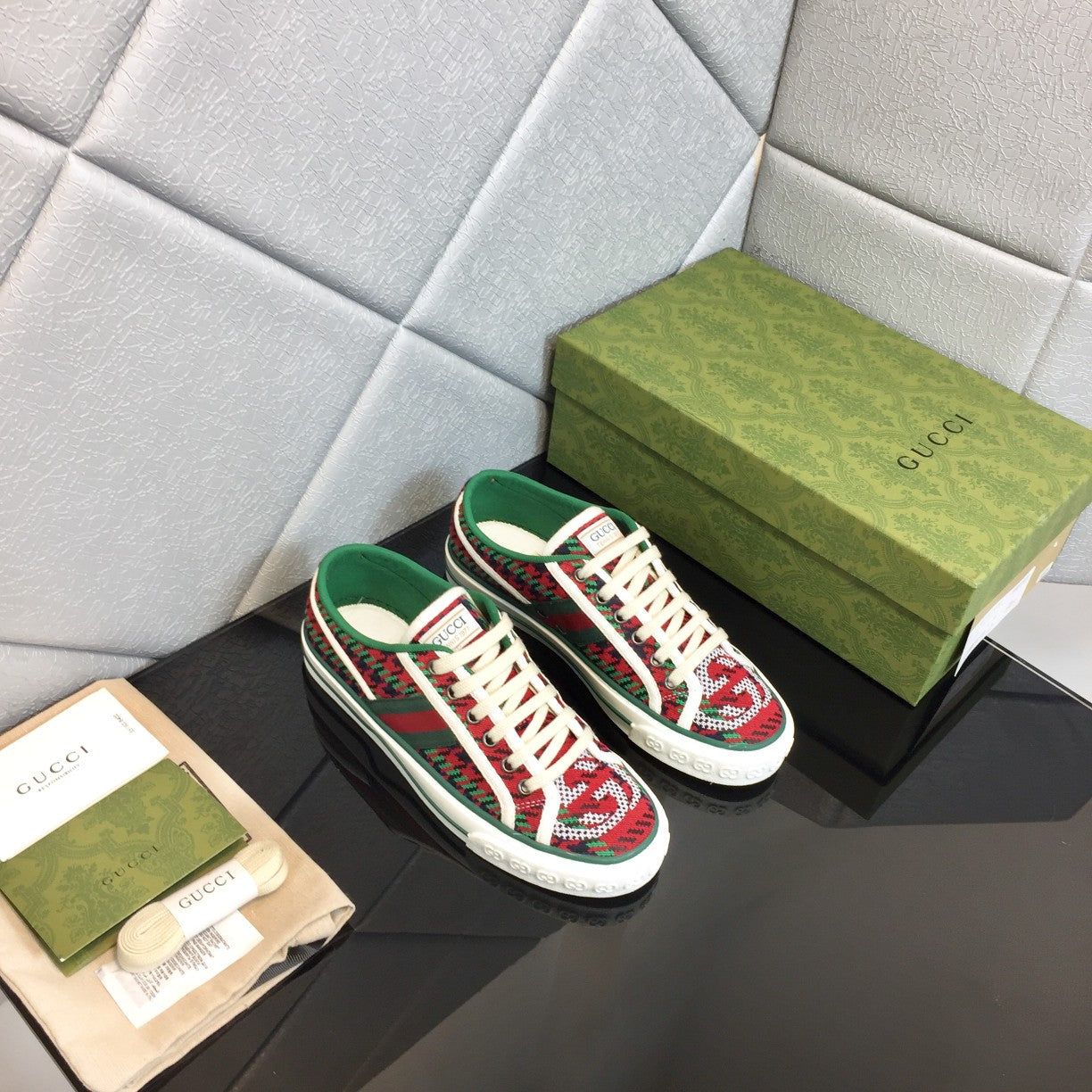 GUCCI 1977 Low-Top GG Canvas Sneakers – 1:1 Original Design