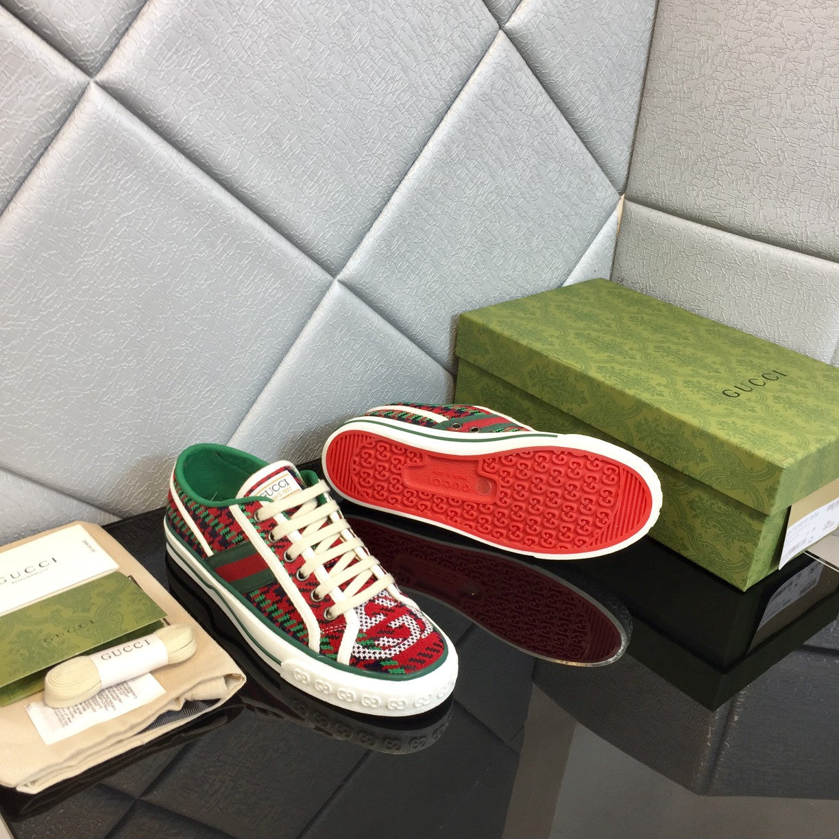 GUCCI 1977 Low-Top GG Canvas Sneakers – 1:1 Original Design