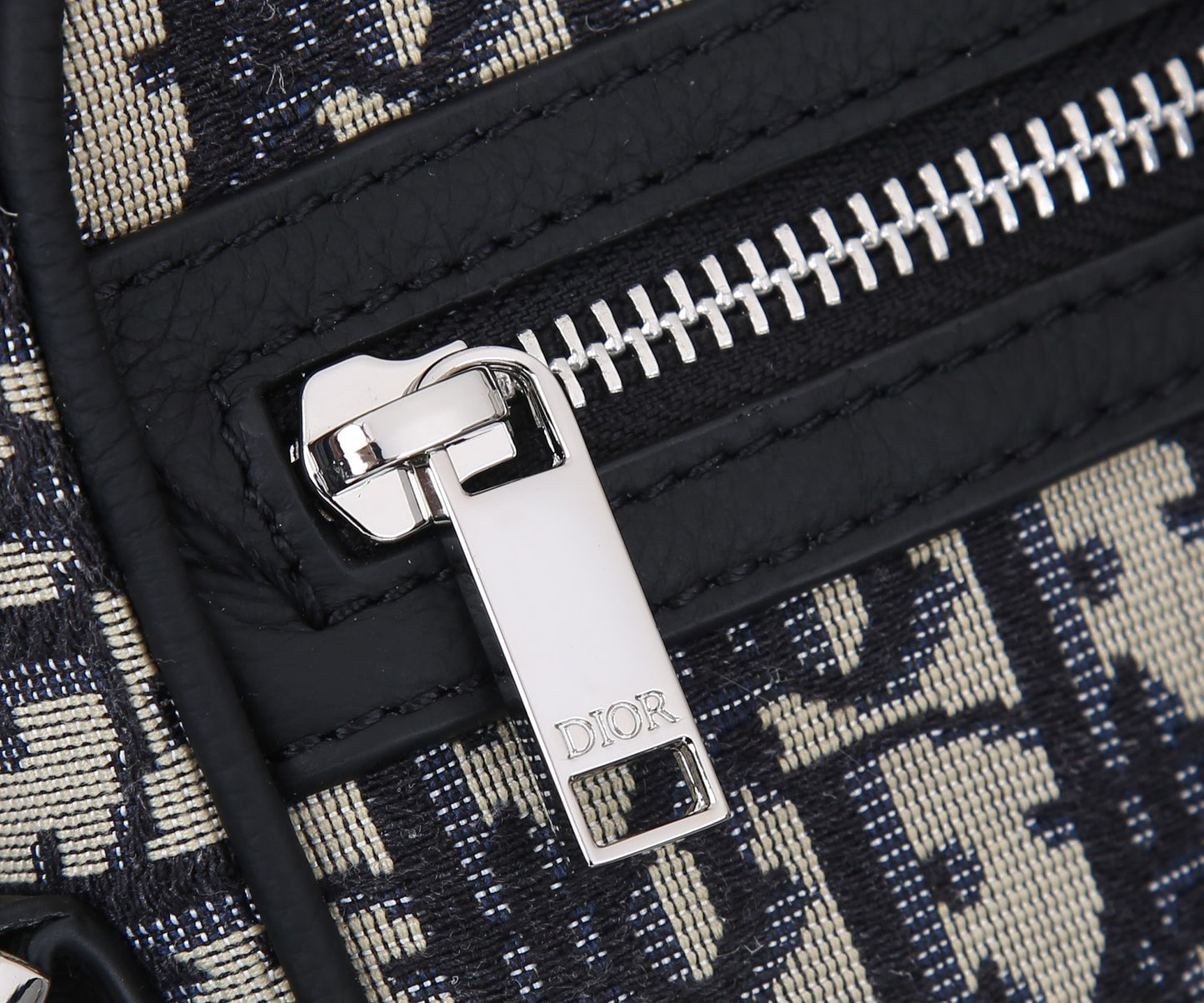 Dior Messenger Bag – Black Oblique Canvas with Black Pebbled Leather | Tiger Edition Gift Box