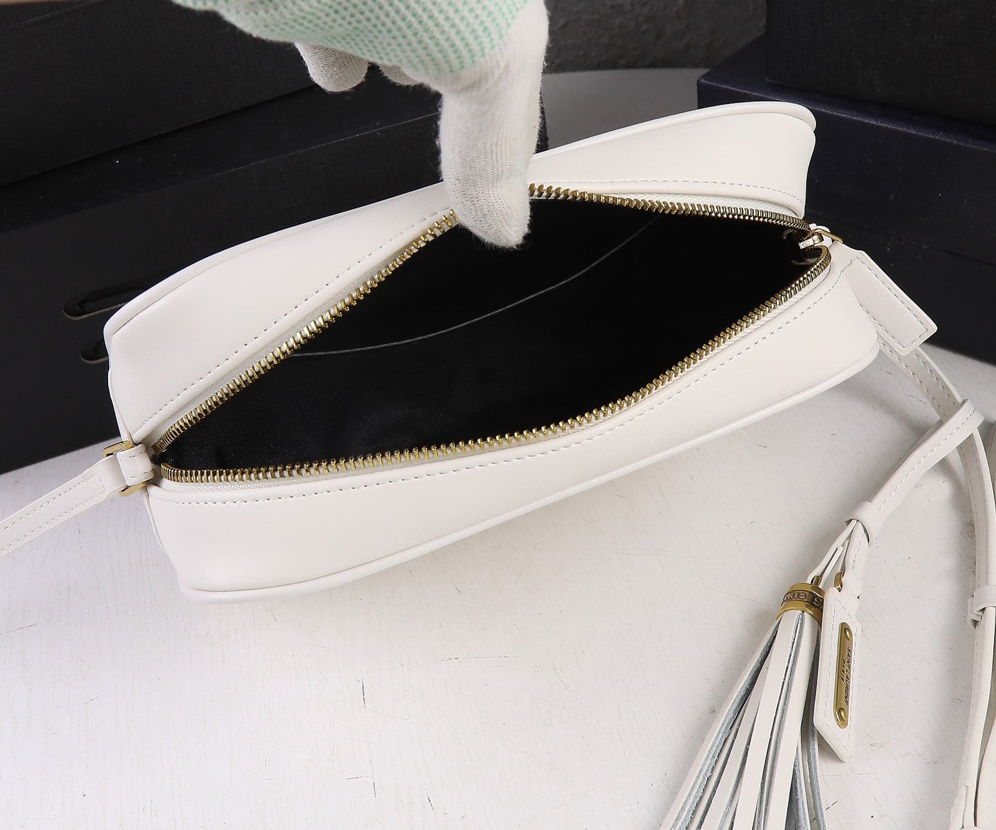Lou Camera Bag – Leather with Hardware | 100% Italian Calfskin