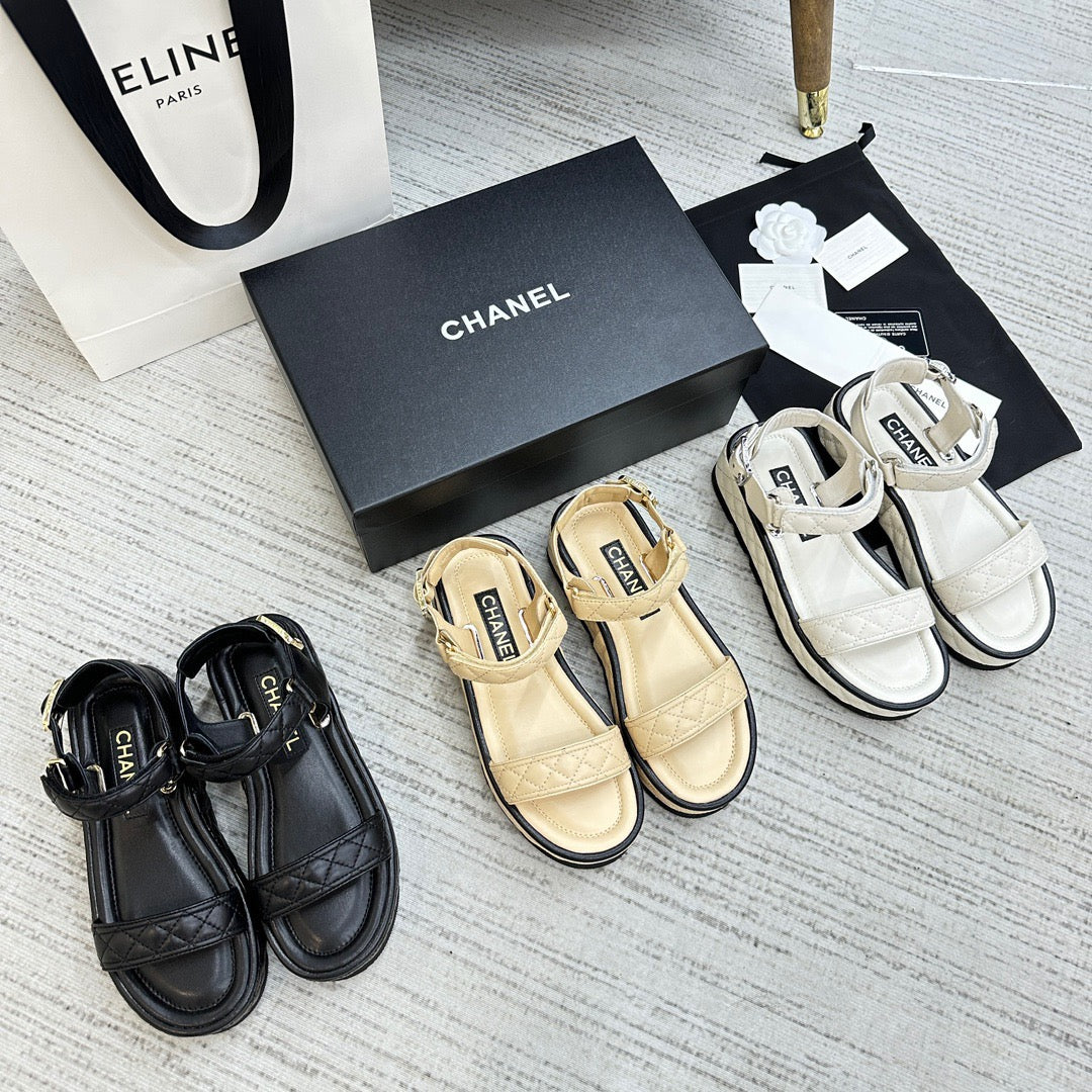 CHANEL 2024 Runway Platform Sandals – Limited Edition
