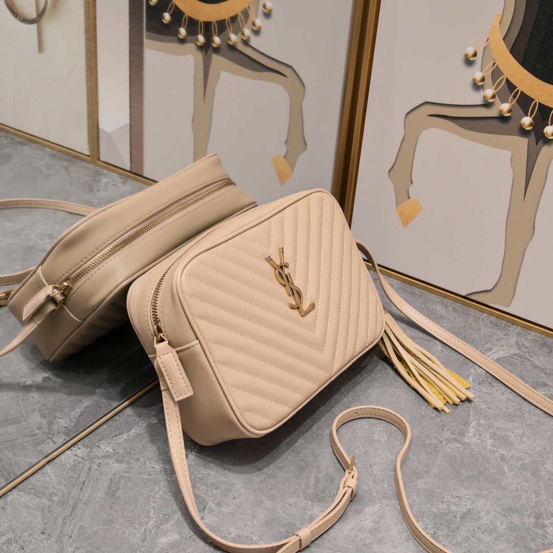 Lou Camera Bag – Leather with Hardware | 100% Italian Calfskin