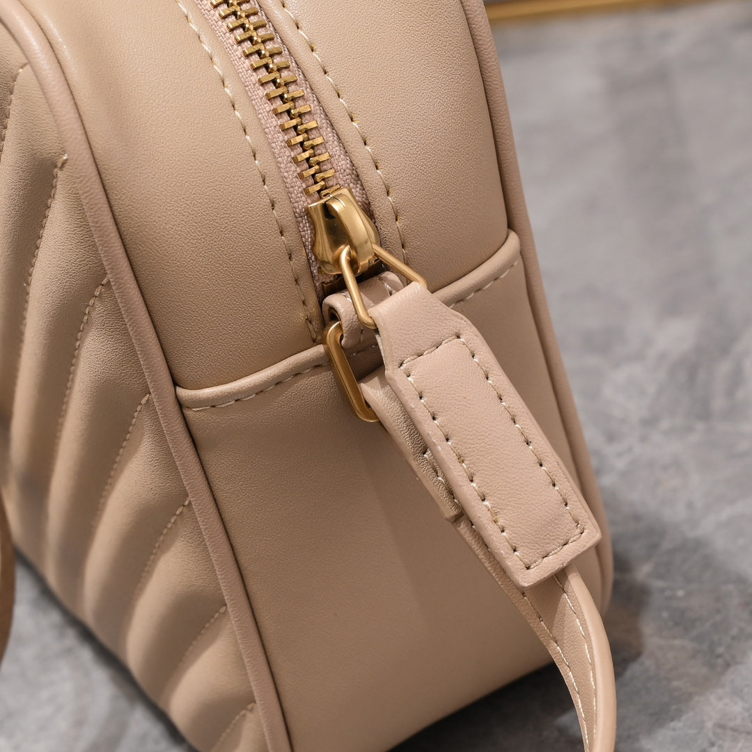 Lou Camera Bag – Leather with Hardware | 100% Italian Calfskin