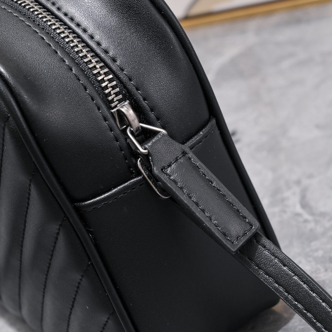 Lou Camera Bag – Leather with Hardware | 100% Italian Calfskin