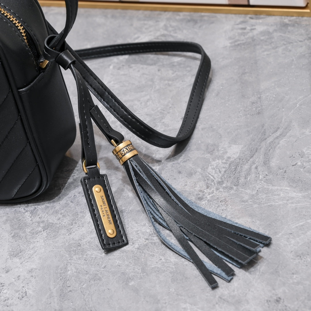 Lou Camera Bag – Leather with Hardware | 100% Italian Calfskin