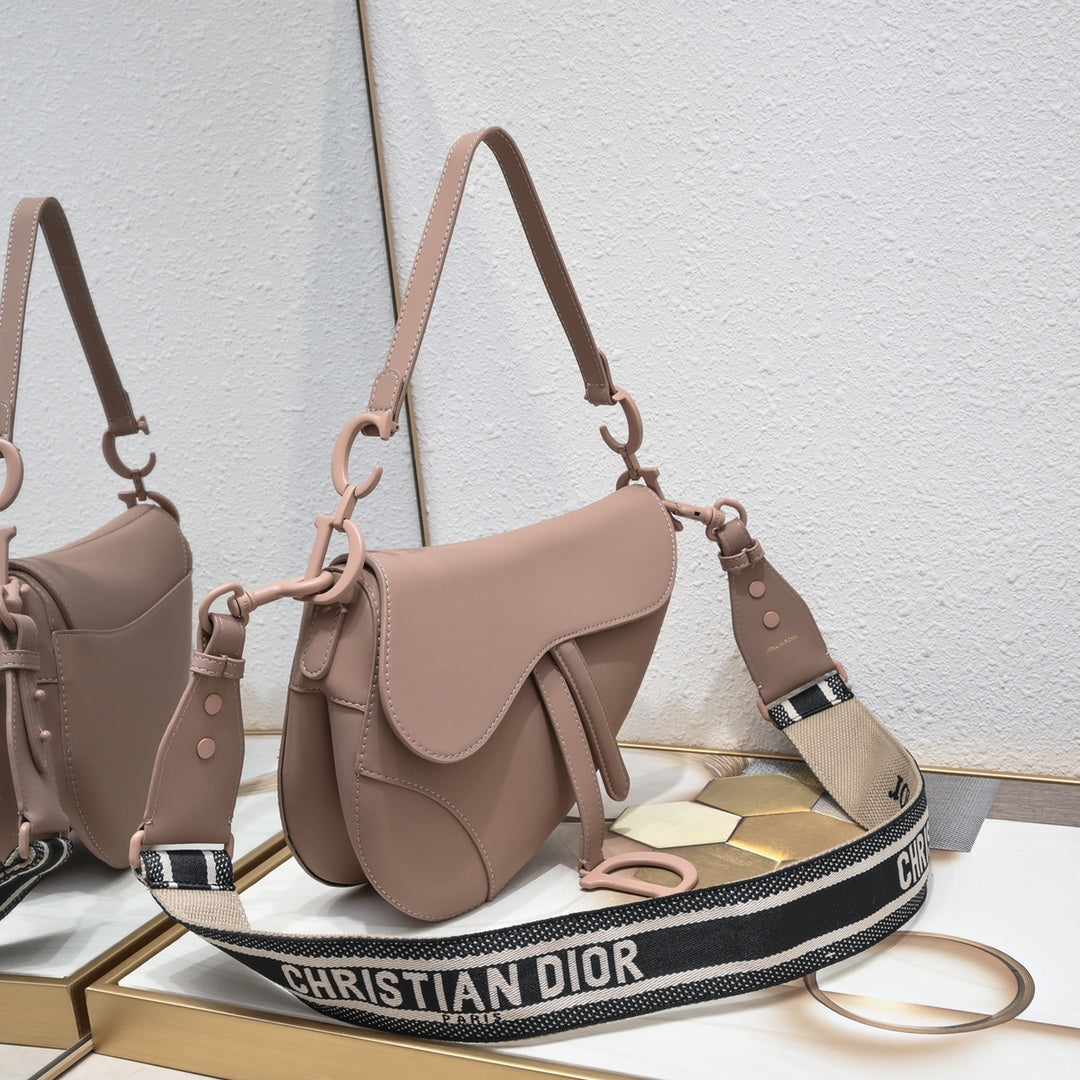 Dior Saddle Bag – Large Matte Series | Black, White, Nude, Gray