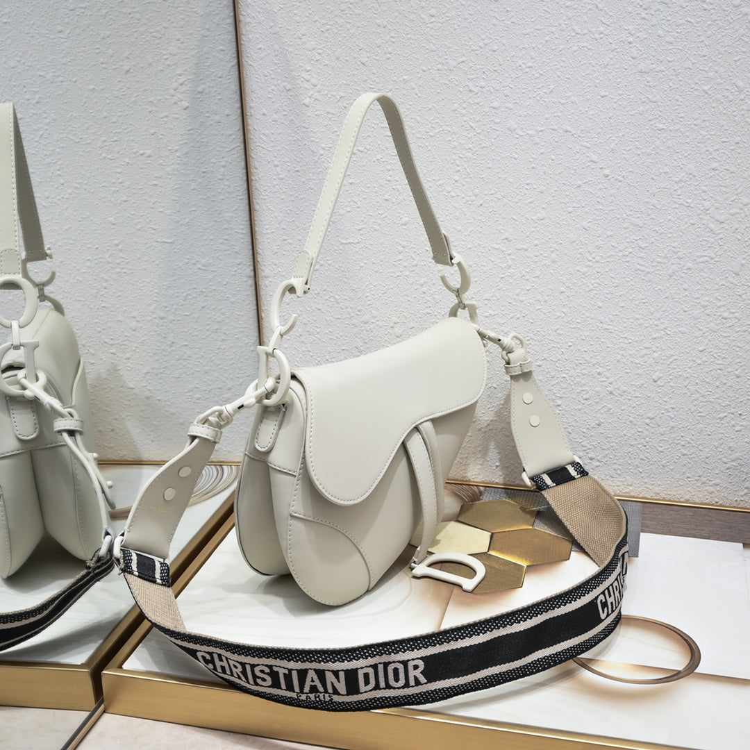 Dior Saddle Bag – Large Matte Series | Black, White, Nude, Gray