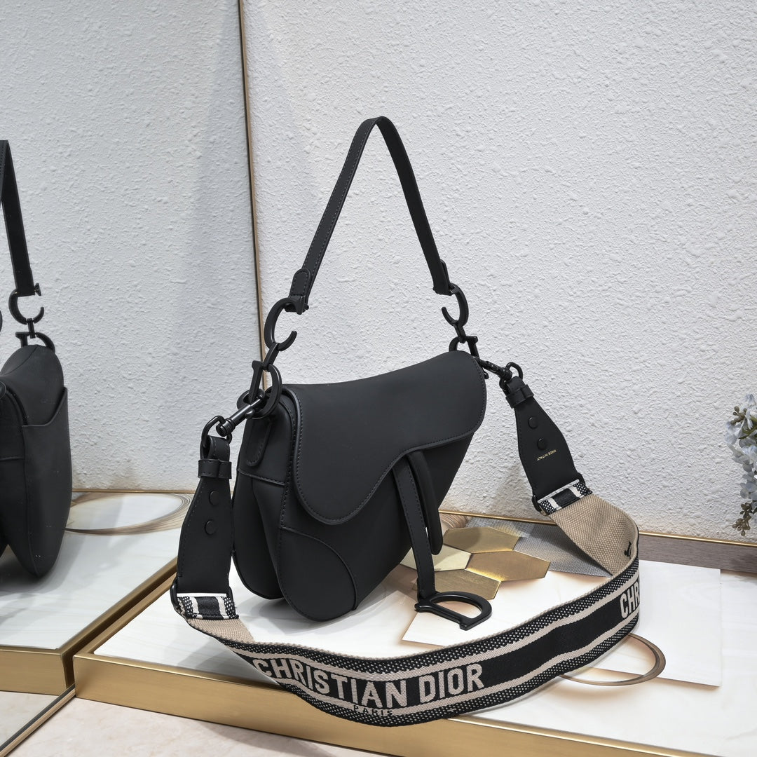 Dior Saddle Bag – Large Matte Series | Black, White, Nude, Gray
