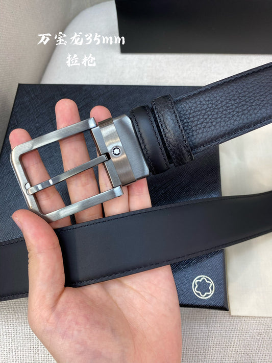 Montblanc Belt – Full-Grain Leather & Pin Buckle