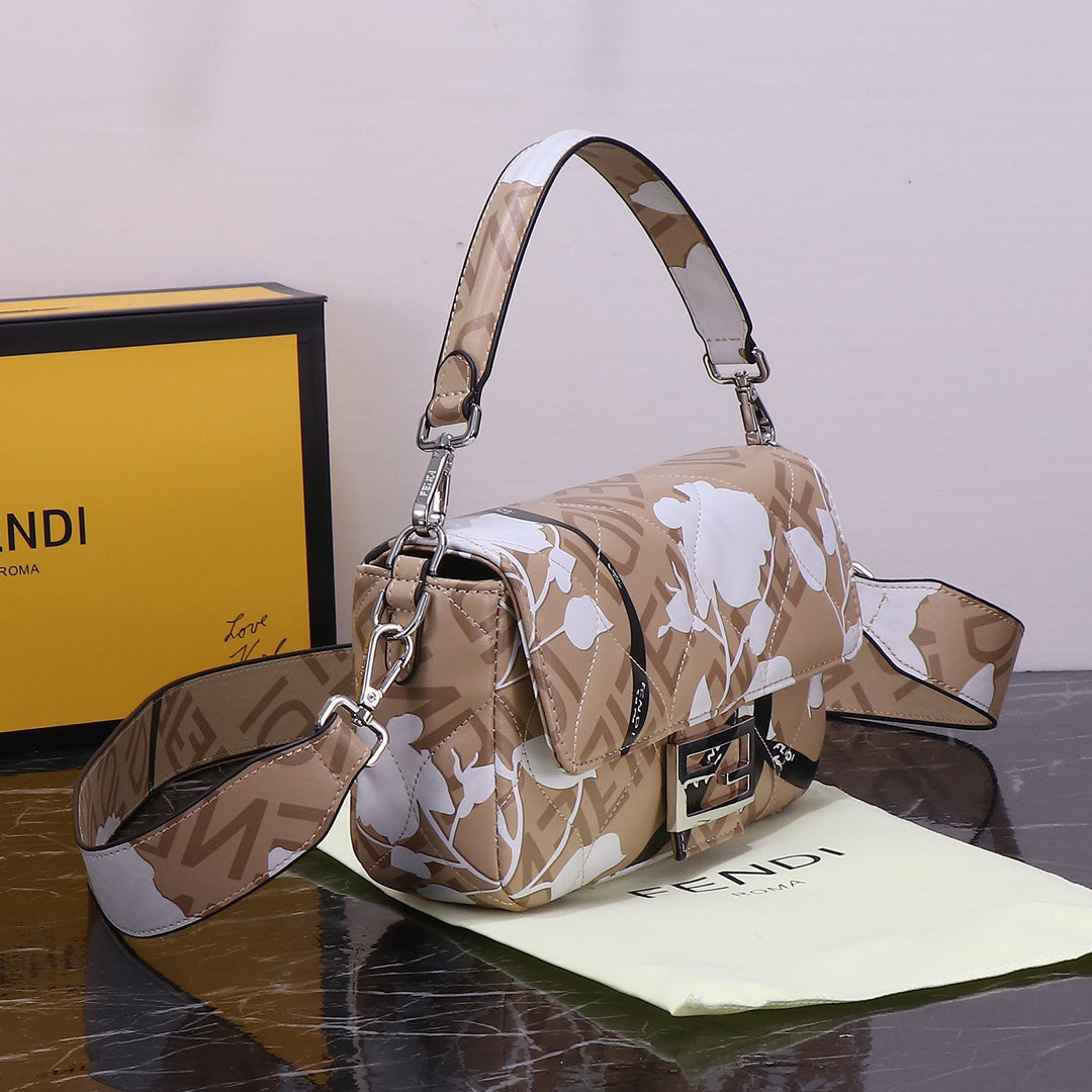 FENDI Baguette Medium Embroidered Bag