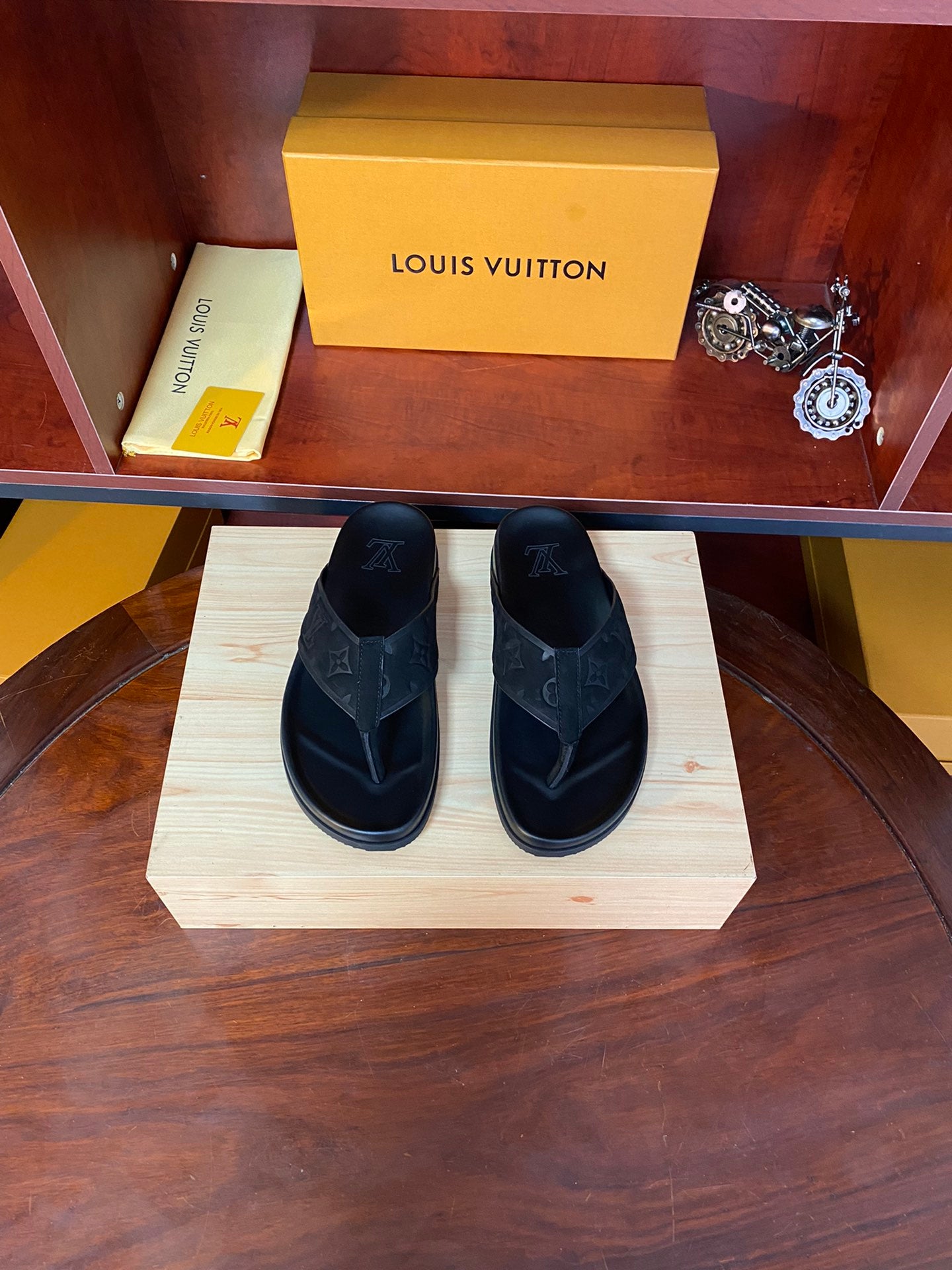 LV-Inspired Sandals