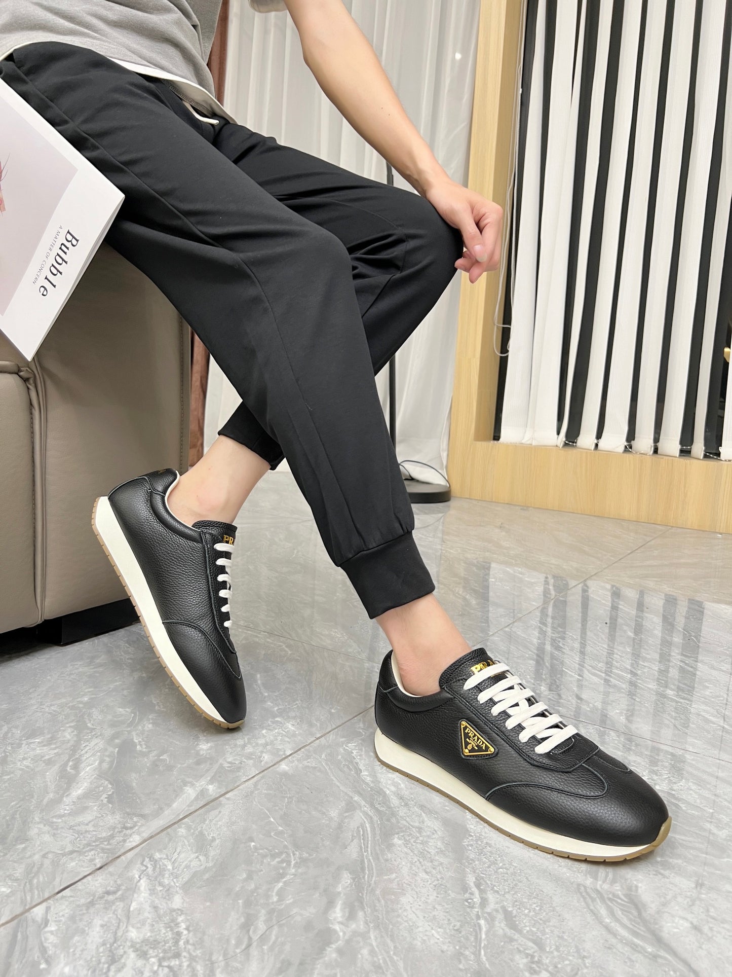 Prada Premium High-Top Sneakers – 2024 Couple’s Edition
