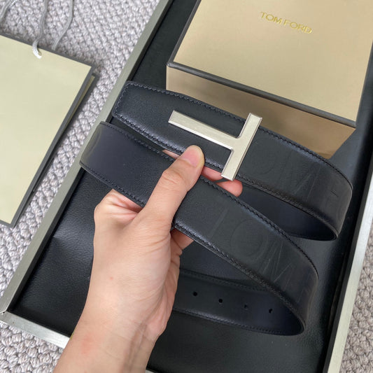 TOM FORD High-End Double-Sided Calfskin Belt
