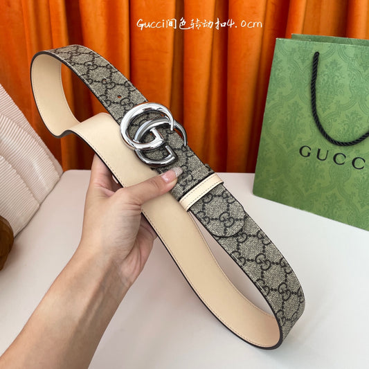 Gucci New PVC Printed Belt