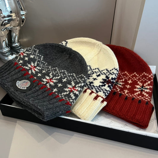 Moncler Cap – 2024 Fall/Winter New Knit Wool Hat