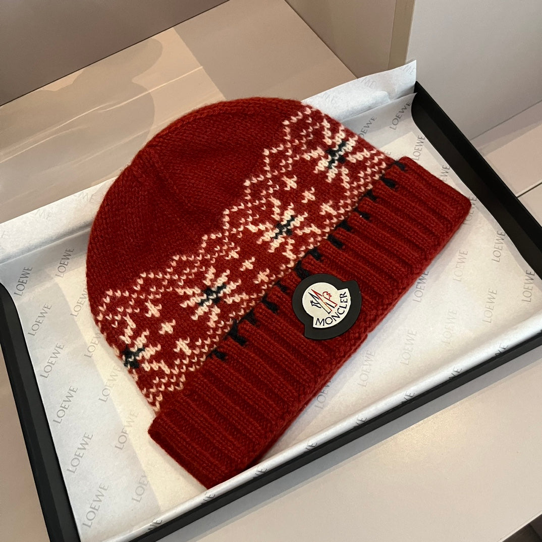 Moncler Cap – 2024 Fall/Winter New Knit Wool Hat