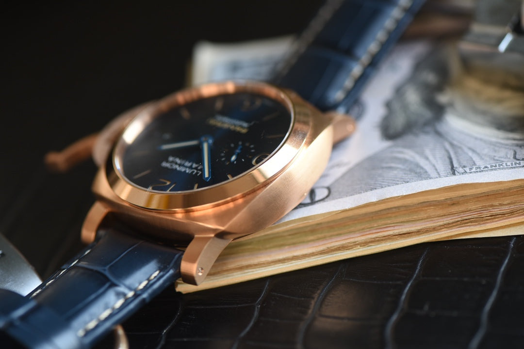 PAM1114 – 44mm Rose Gold & Blue Dial Automatic Watch
