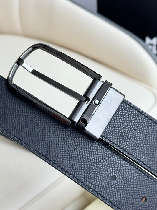Montblanc Belt – Full-Grain Leather & Pin Buckle