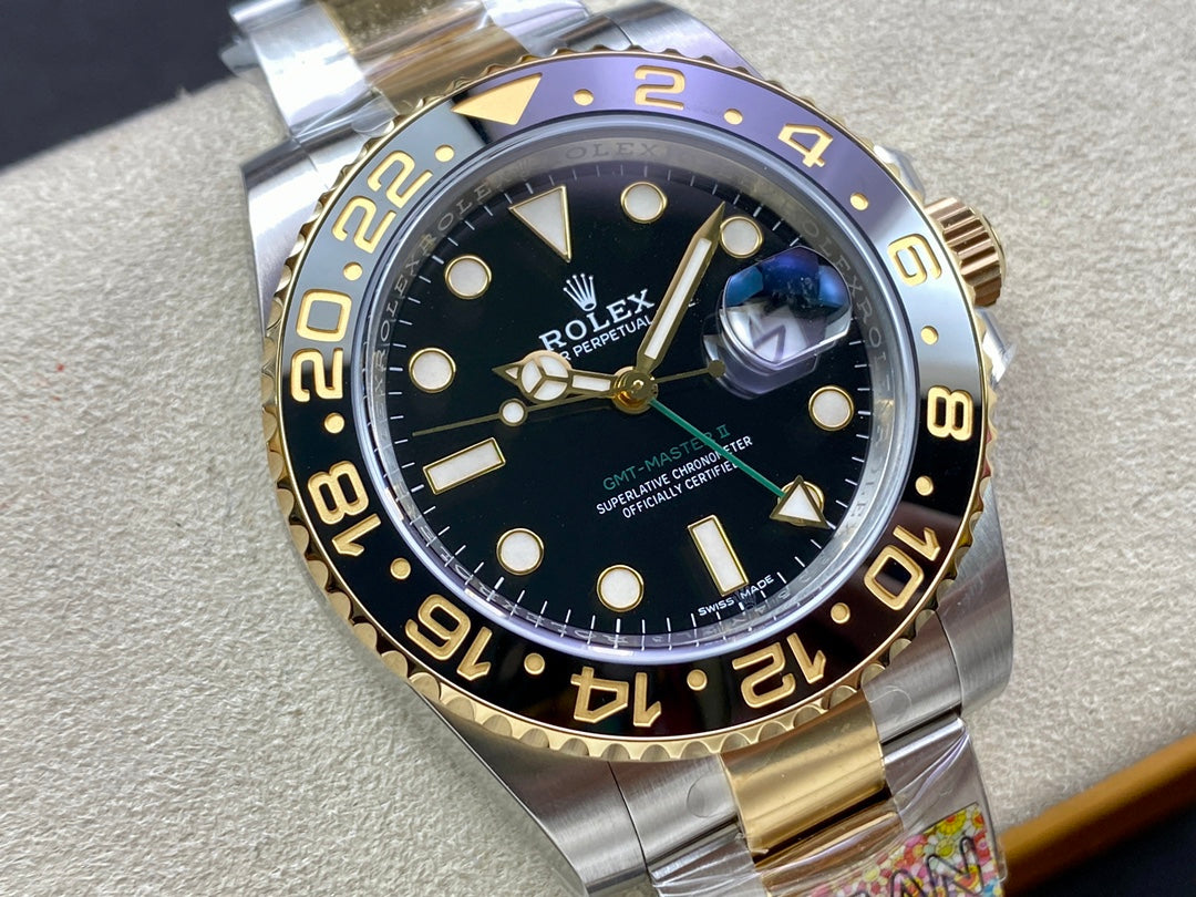 Super Clean Factory GMT 116713LN Two-Tone | 904L Steel | Ceramic Bezel | 3186 Movement