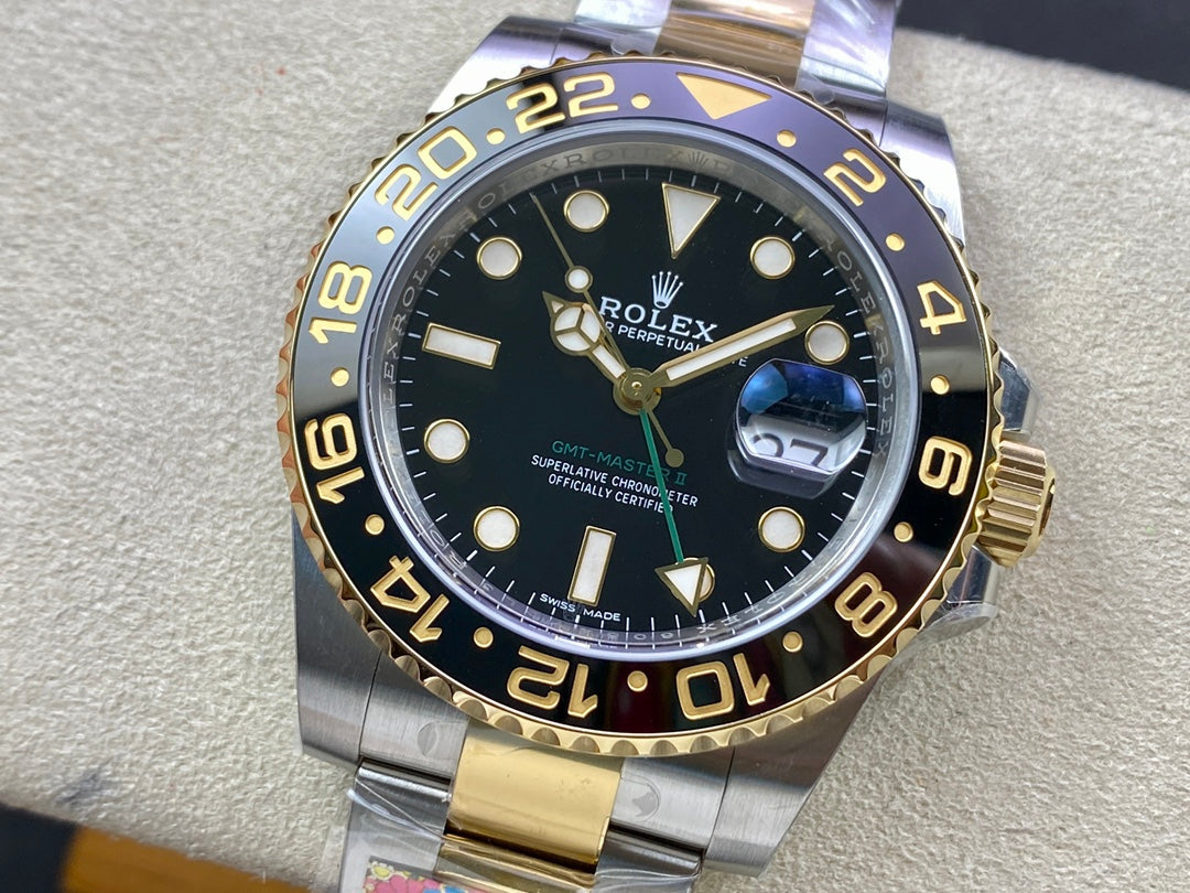 Super Clean Factory GMT 116713LN Two-Tone | 904L Steel | Ceramic Bezel | 3186 Movement