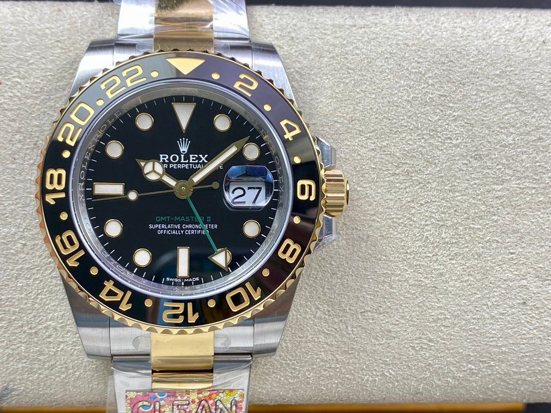 Super Clean Factory GMT 116713LN Two-Tone | 904L Steel | Ceramic Bezel | 3186 Movement