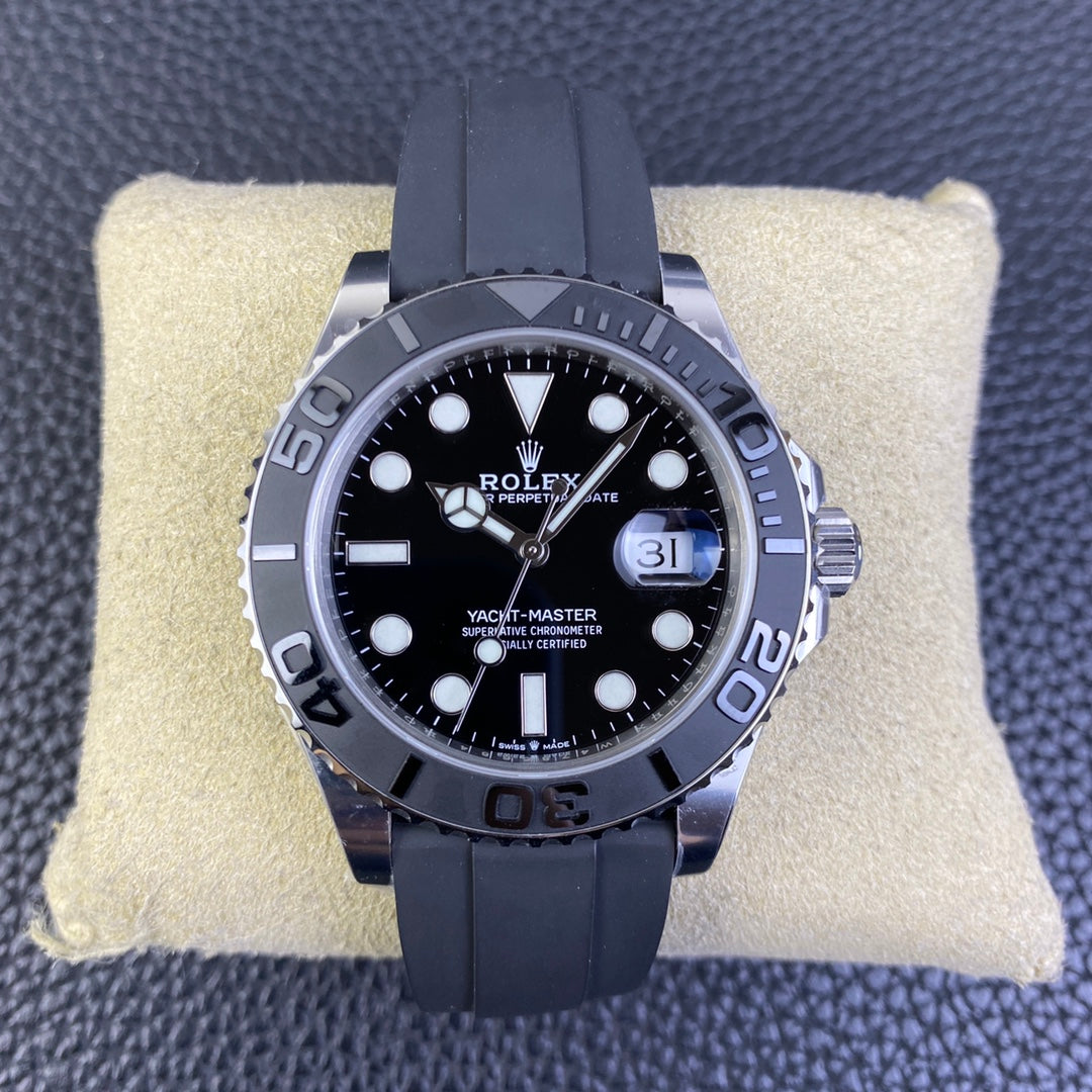 Super Clean Factory Yacht-Master 226659 | 42mm White Gold Style | 3235 Movement | Rubber Strap