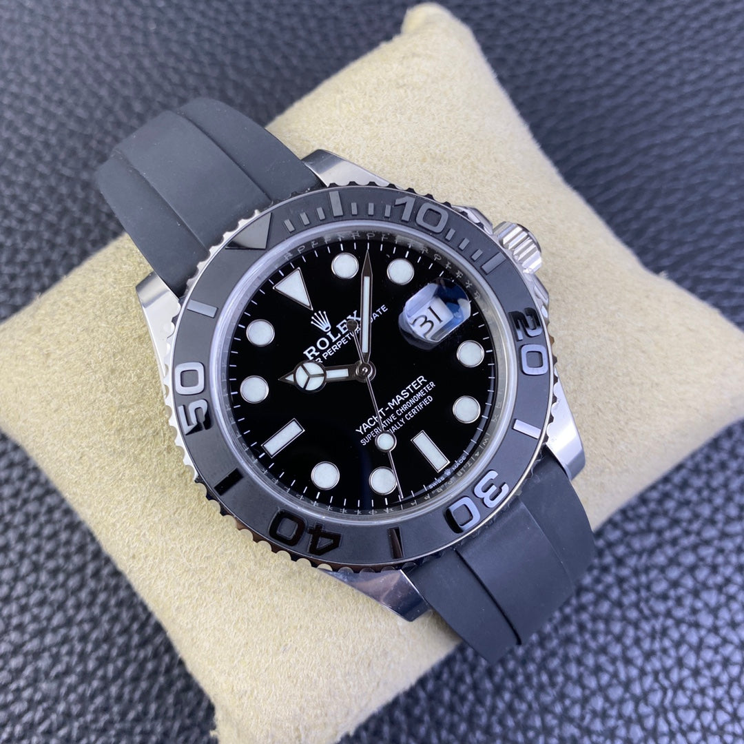 Super Clean Factory Yacht-Master 226659 | 42mm White Gold Style | 3235 Movement | Rubber Strap
