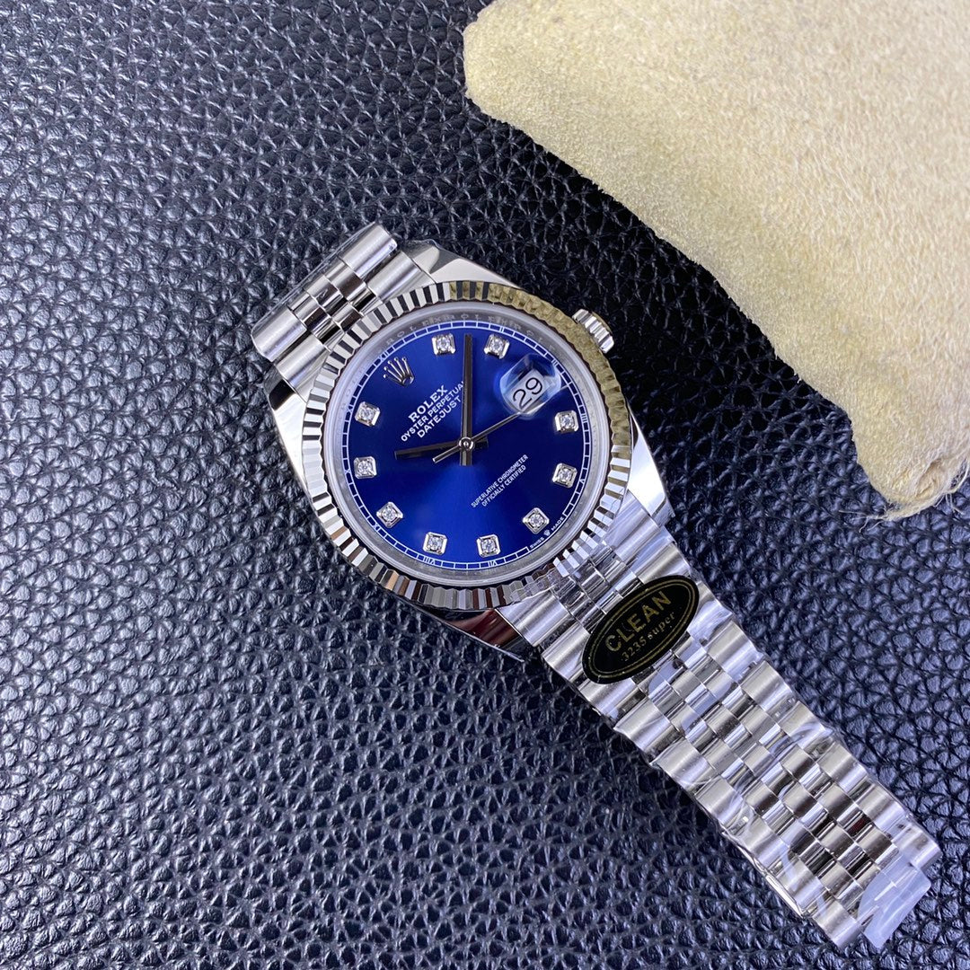 Super Clean Datejust 126334 Moissanite Dial Markers | 41mm | Super 3235 | 904L Steel