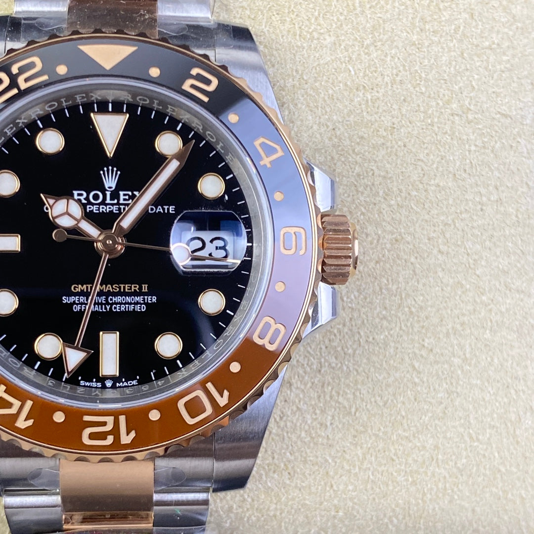 Super Clean Factory GMT Rose Gold | DD3285 Movement | 904L Steel