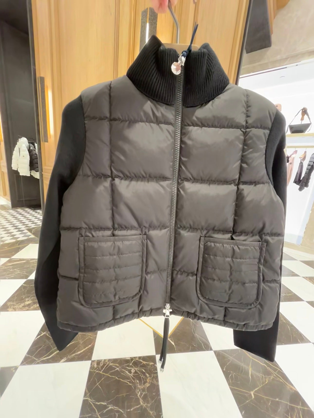 Moncler Women's Wool Zip Cardigan with Lining