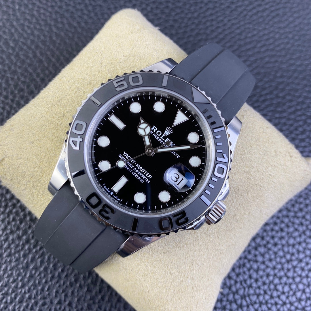 Super Clean Factory Yacht-Master 226659 | 42mm White Gold Style | 3235 Movement | Rubber Strap