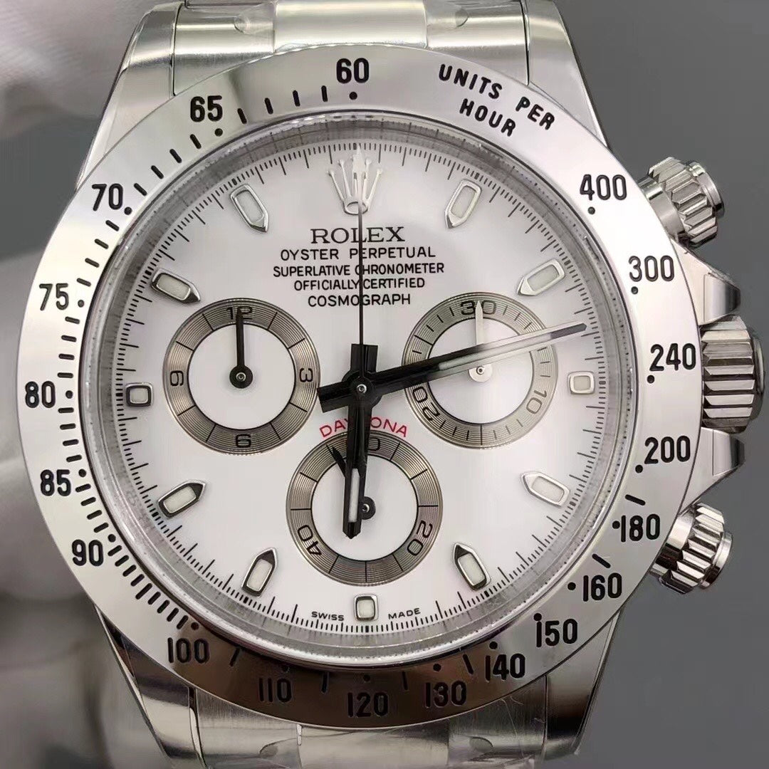 Super Clean Factory Daytona 116509 White Dial | 12.5mm | Cal. 4130 | Sapphire