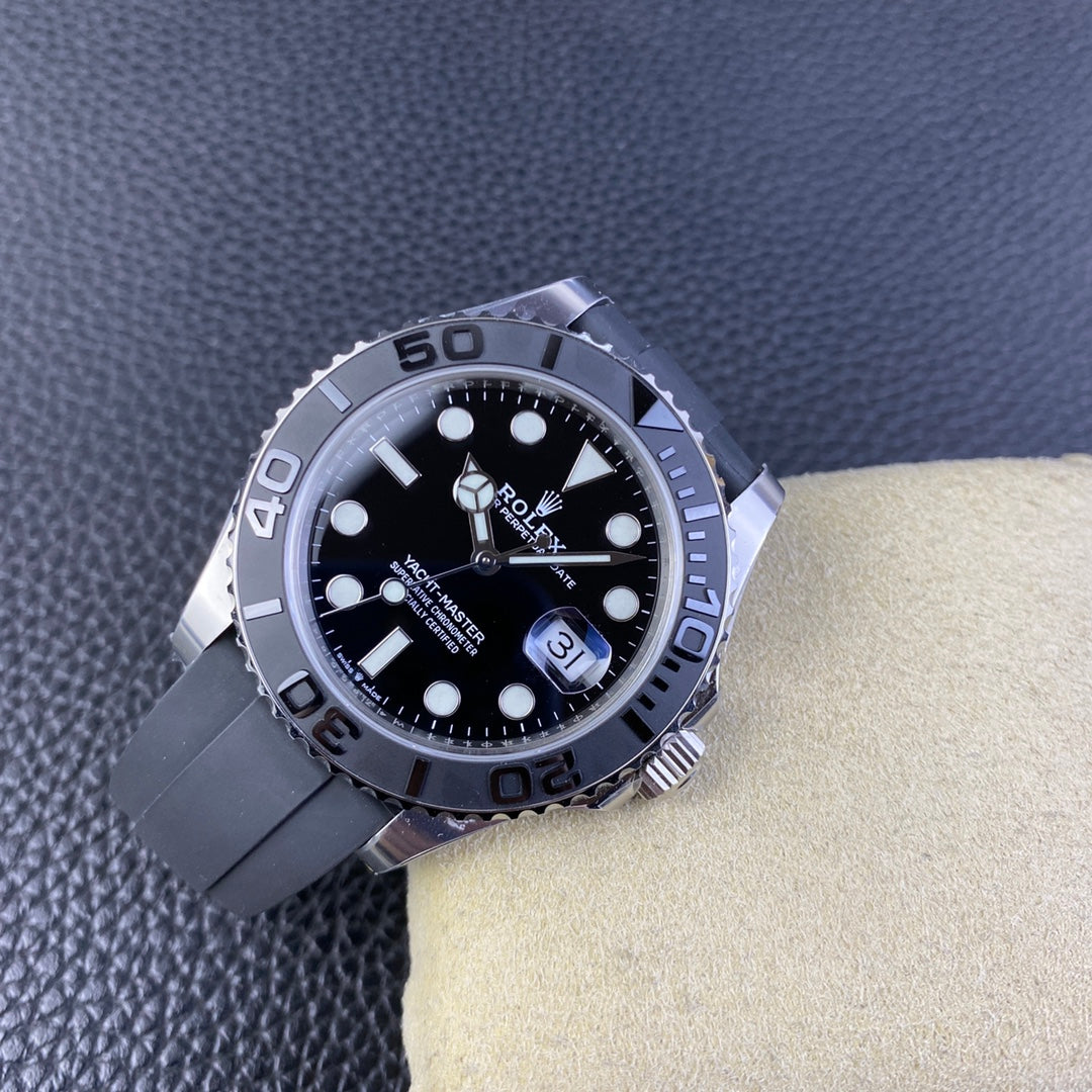 Super Clean Factory Yacht-Master 226659 | 42mm White Gold Style | 3235 Movement | Rubber Strap