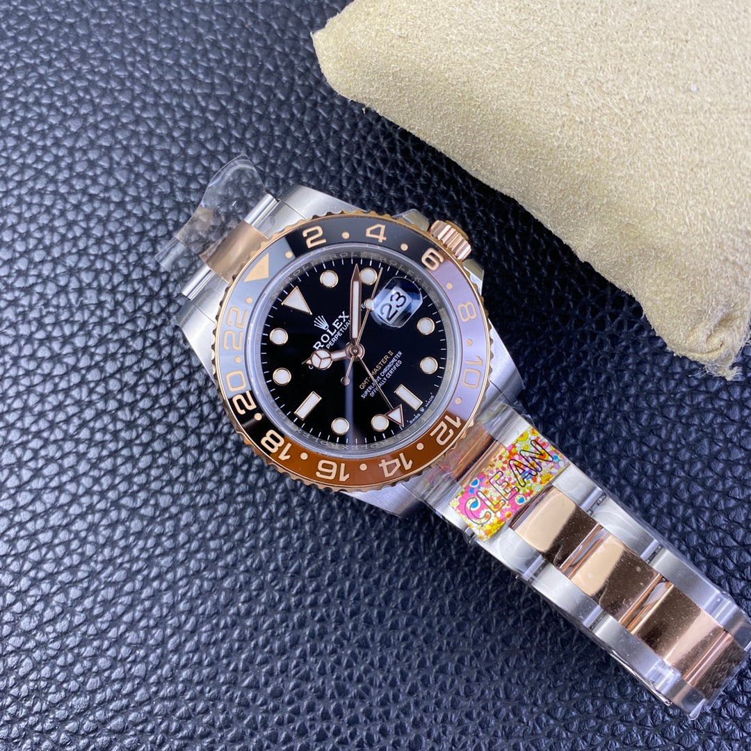 Super Clean Factory GMT Rose Gold | DD3285 Movement | 904L Steel