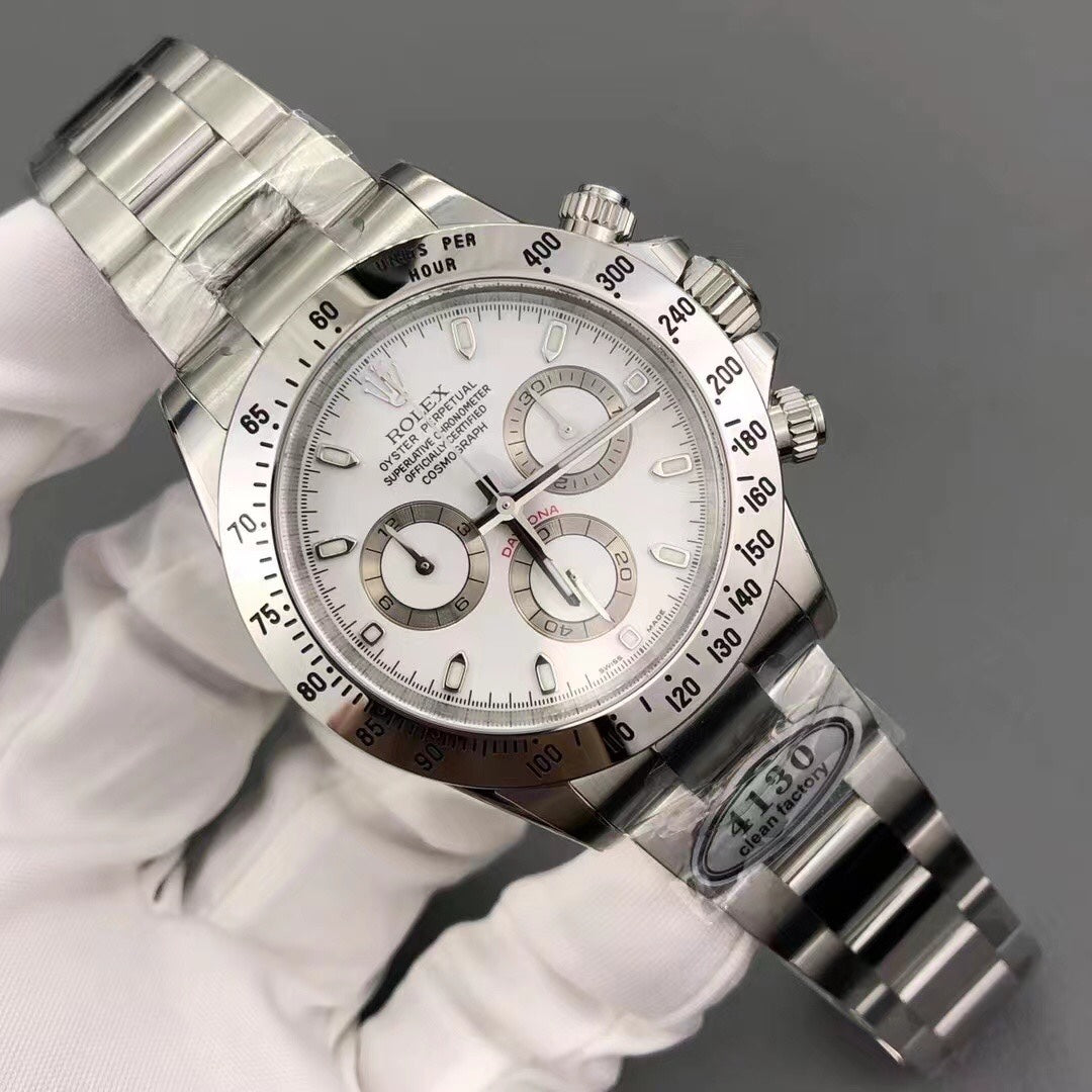 Super Clean Factory Daytona 116509 White Dial | 12.5mm | Cal. 4130 | Sapphire
