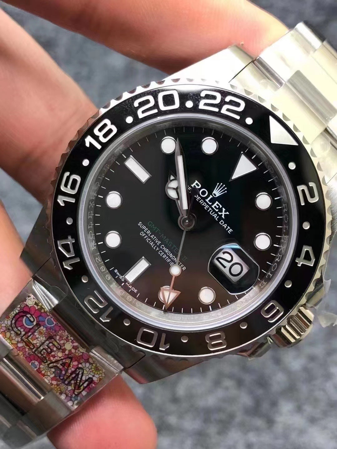 Super Clean Factory GMT Black Ceramic Bezel | Green Hand | 904L Steel | DD3285 Movement