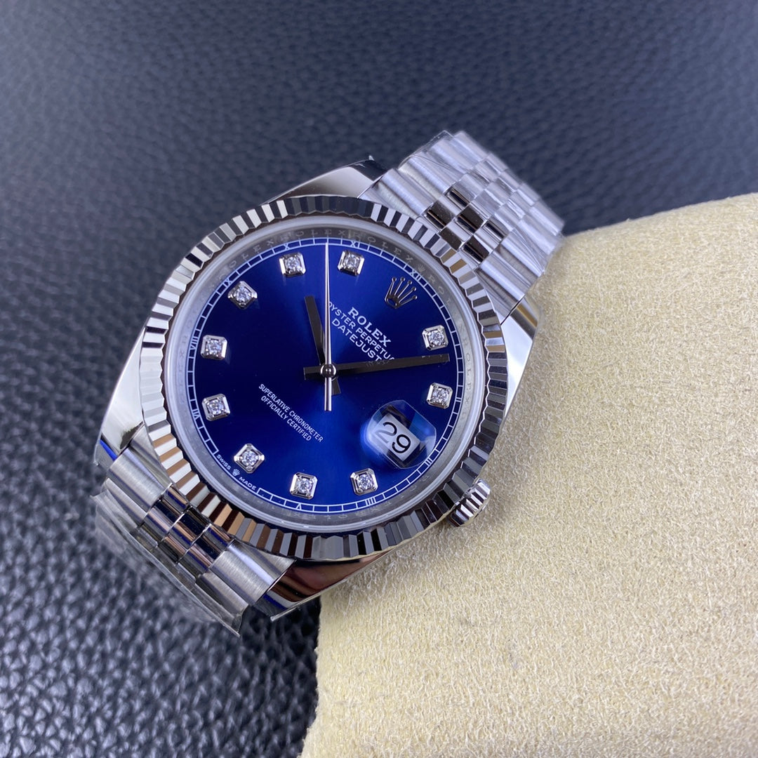 Super Clean Datejust 126334 Moissanite Dial Markers | 41mm | Super 3235 | 904L Steel
