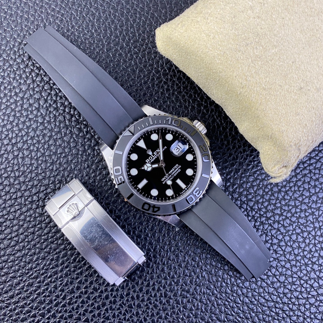 Super Clean Factory Yacht-Master 226659 | 42mm White Gold Style | 3235 Movement | Rubber Strap