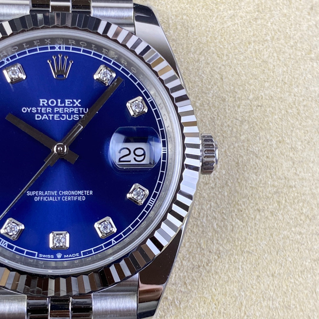 Super Clean Datejust 126334 Moissanite Dial Markers | 41mm | Super 3235 | 904L Steel