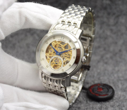 Omega Women's Silver Watch