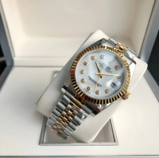 Timeless Grace in Rose Gold and Steel