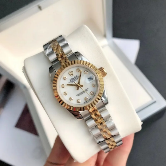Timeless Grace in Rose Gold and Steel