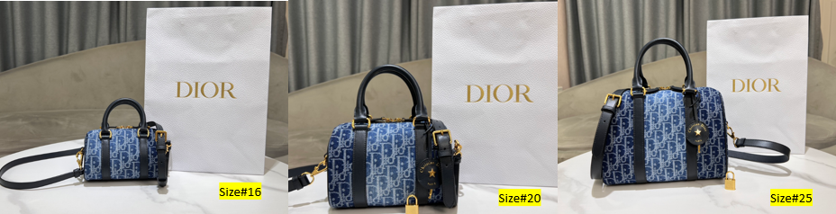 Dior Groove Bag #2348 – Denim Oblique Jacquard in 16cm, 20cm & 25cm