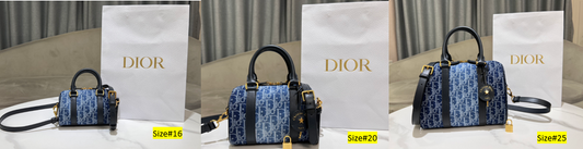 Dior Groove Bag #2348 – Denim Oblique Jacquard in 16cm, 20cm & 25cm