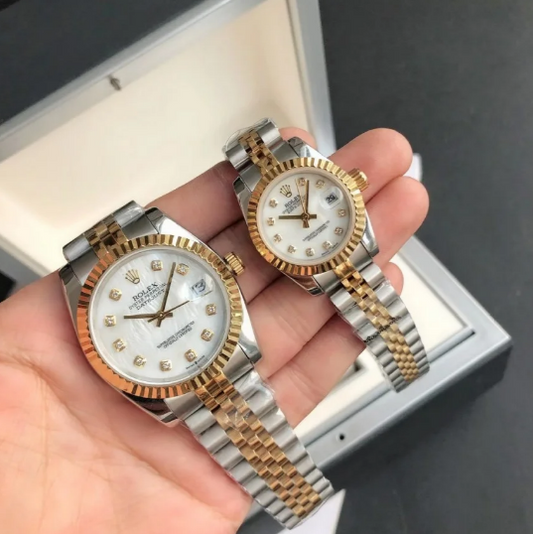Timeless Grace in Rose Gold and Steel