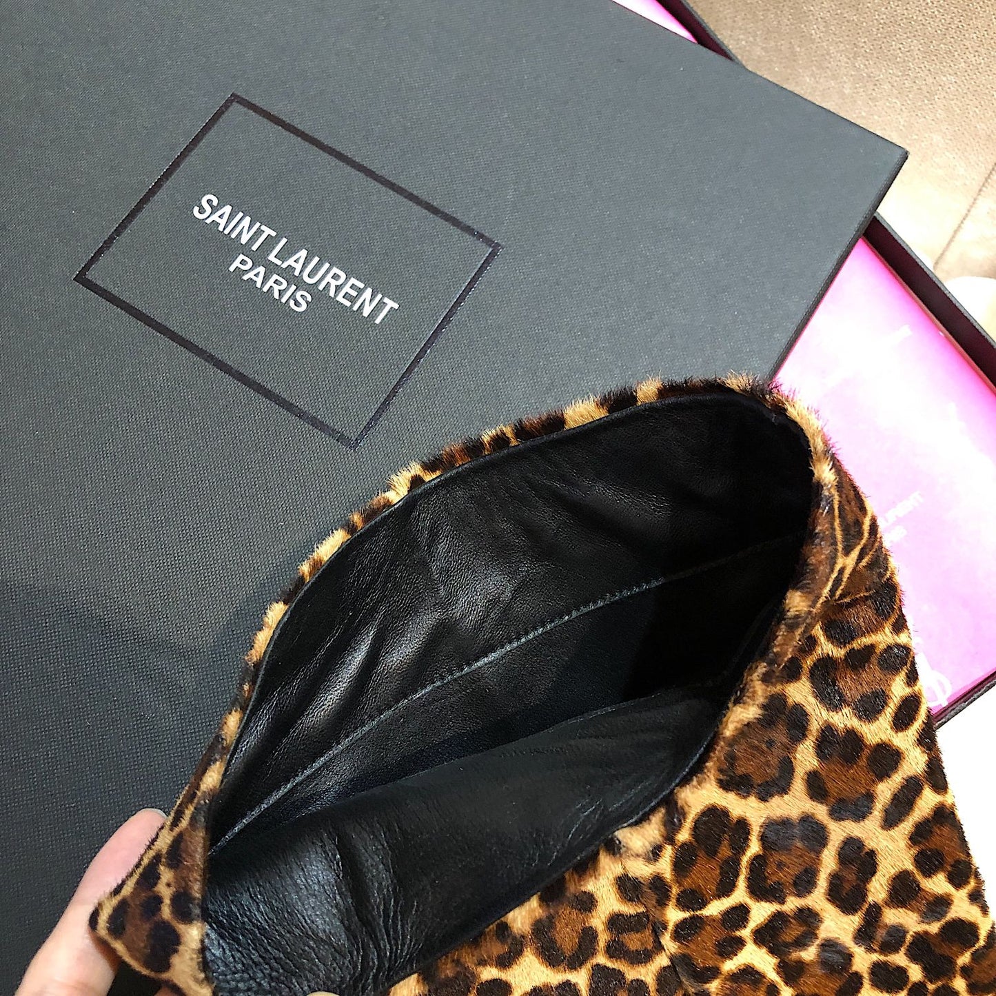 Saint Laurent YSL High-Heel Knee Boots