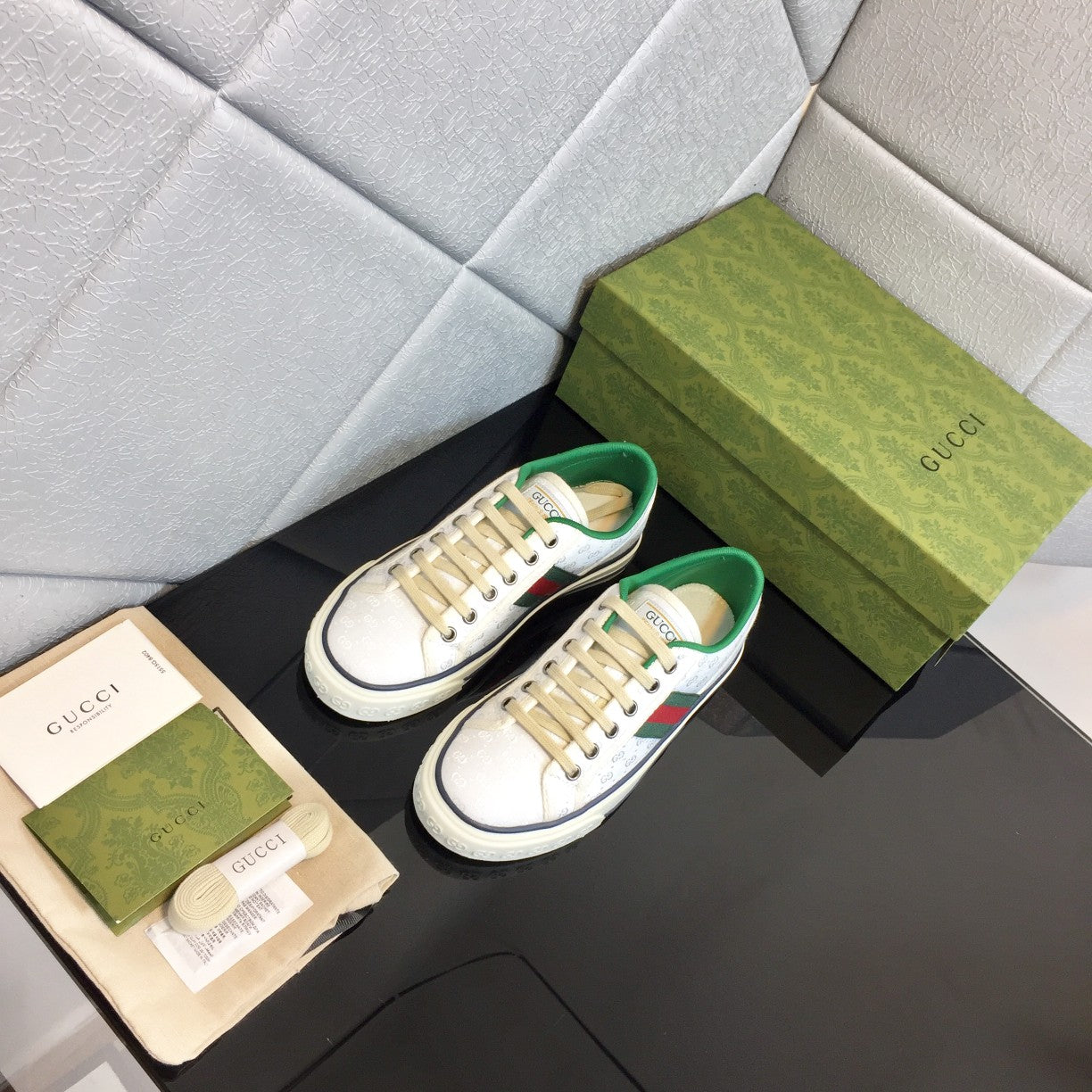 Gucci 1977 Low-Top GG Canvas Sneakers – Classic Edition