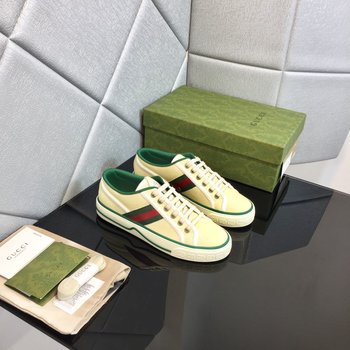 Gucci 1977 Classic Low-Top GG Canvas Sneakers